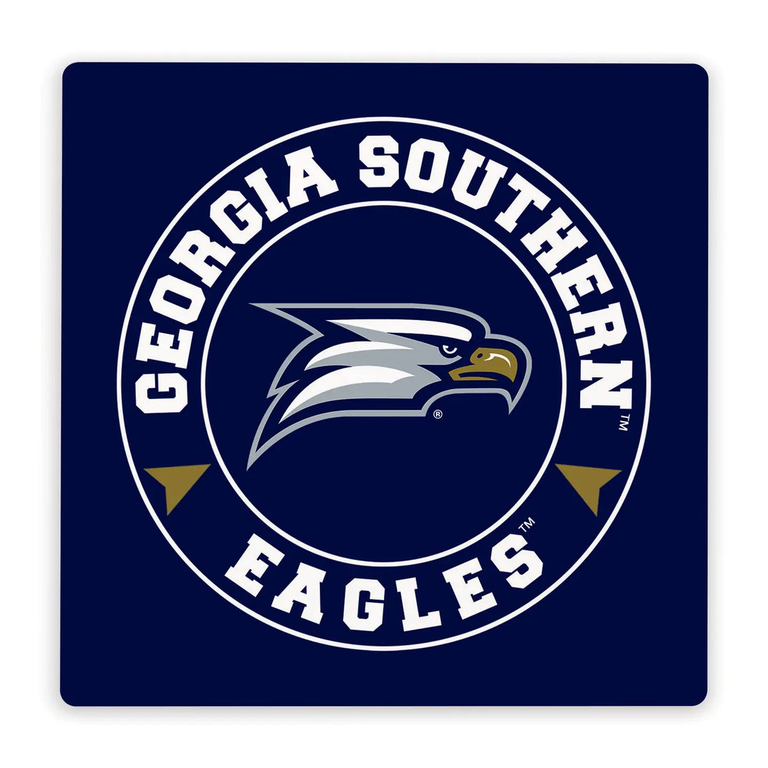 GSU COLLEGIATE CIRCLE LOGO COASTER S/2