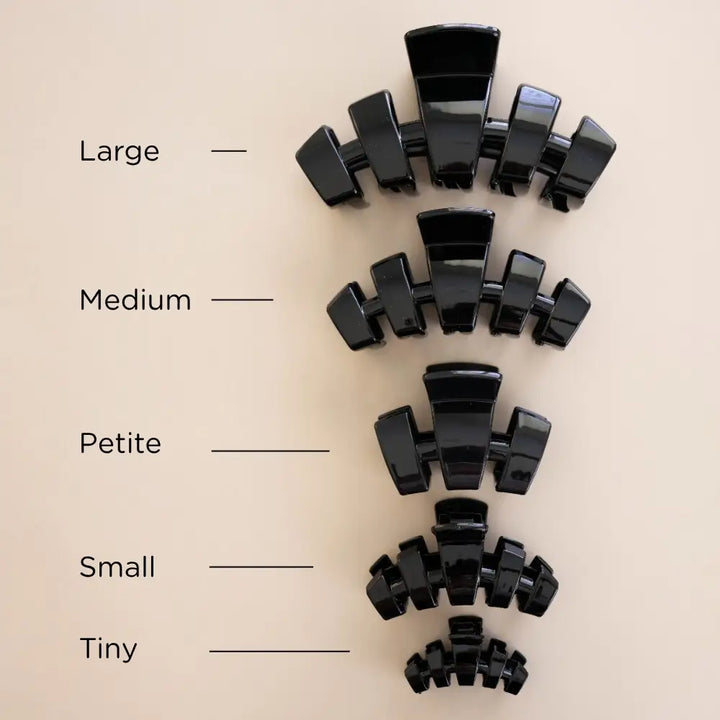 TELETIES HAIR CLIP JET BLACK