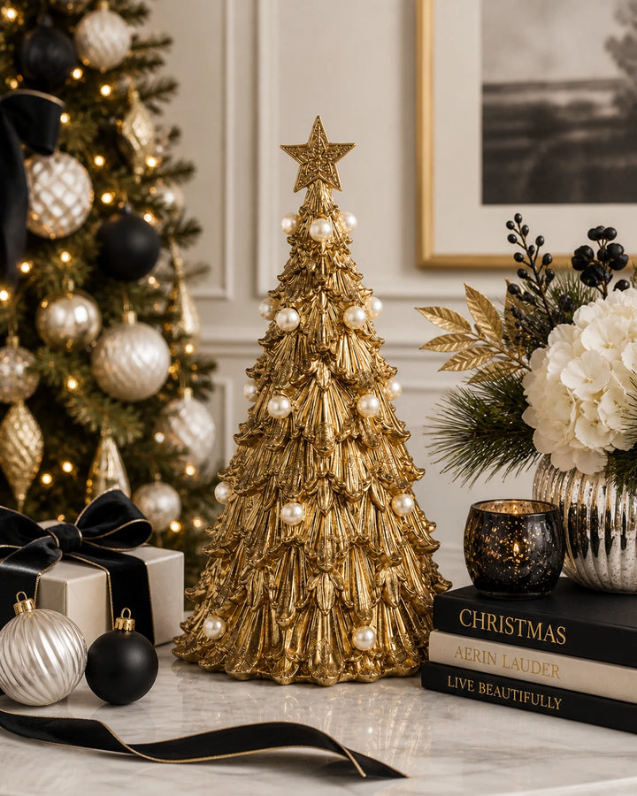 14" ACANTHUS TREE WITH PEARLS