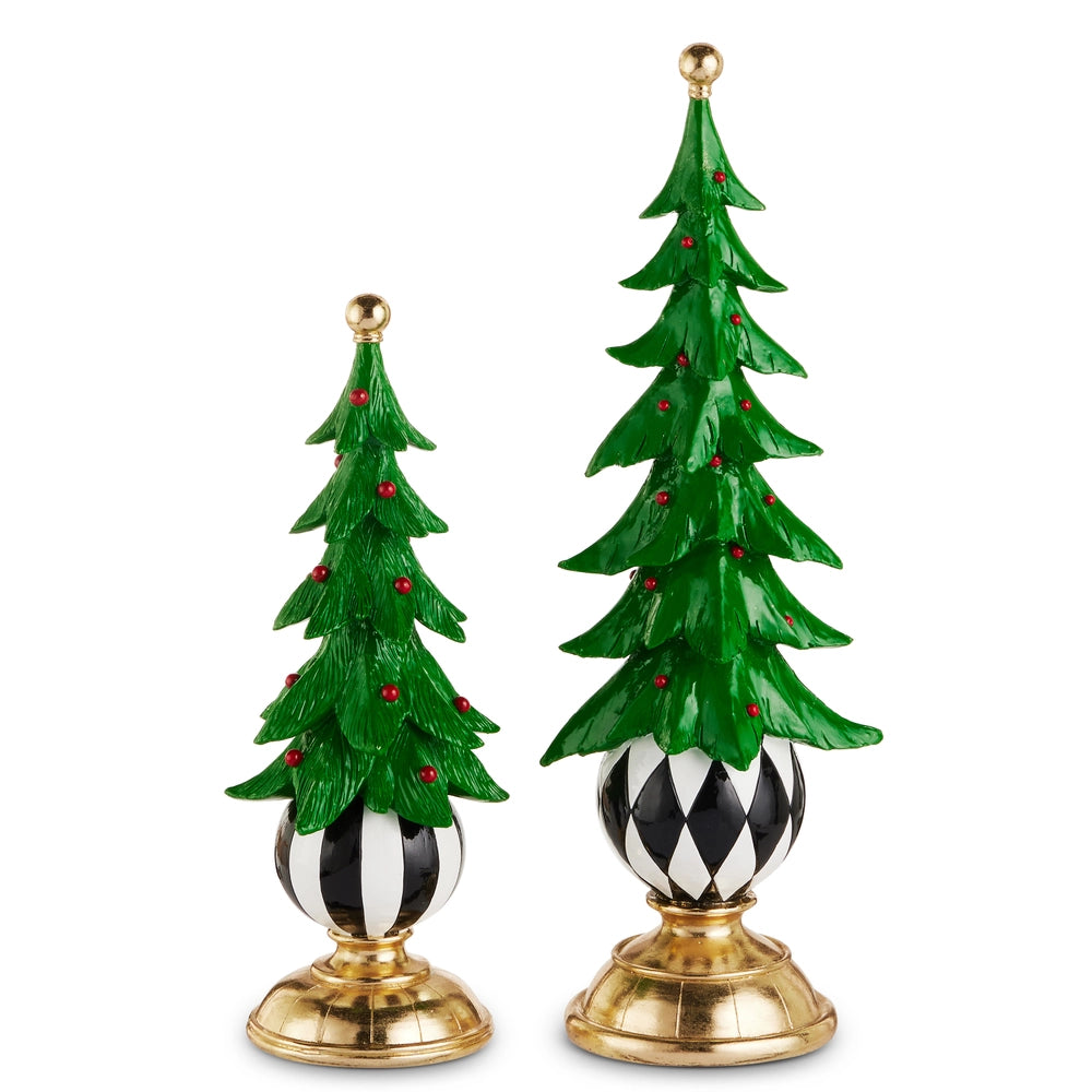 CHRISTMAS TREE ON WHIMSY BALL PEDESTAL