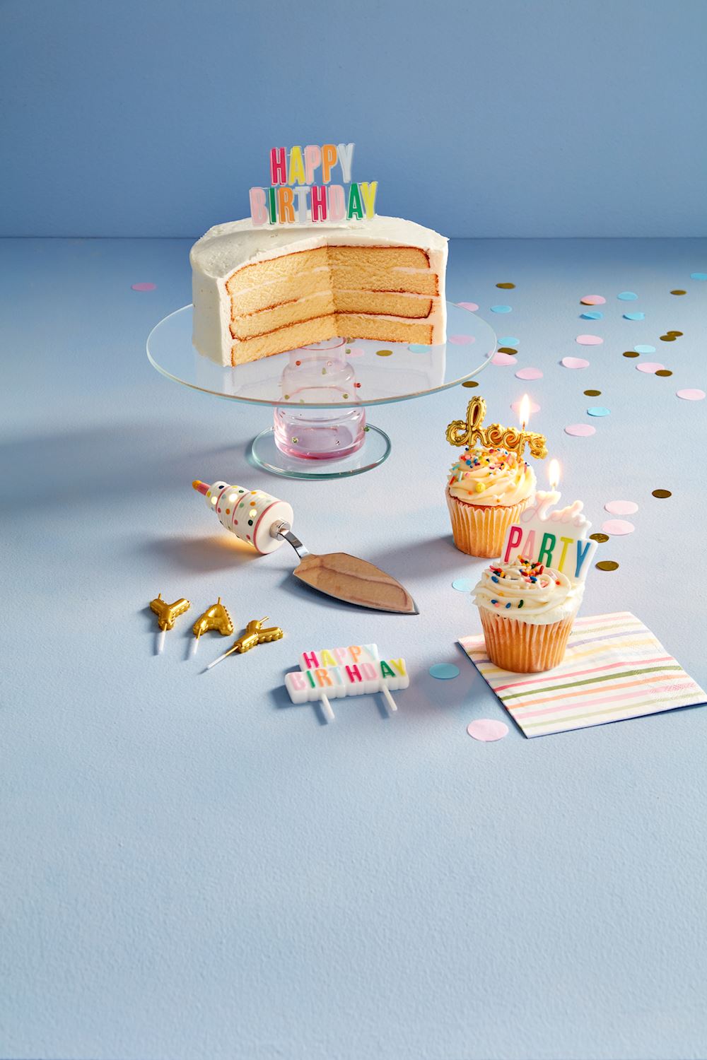 BIRTHDAY MUSICAL LED CAKE SERVER