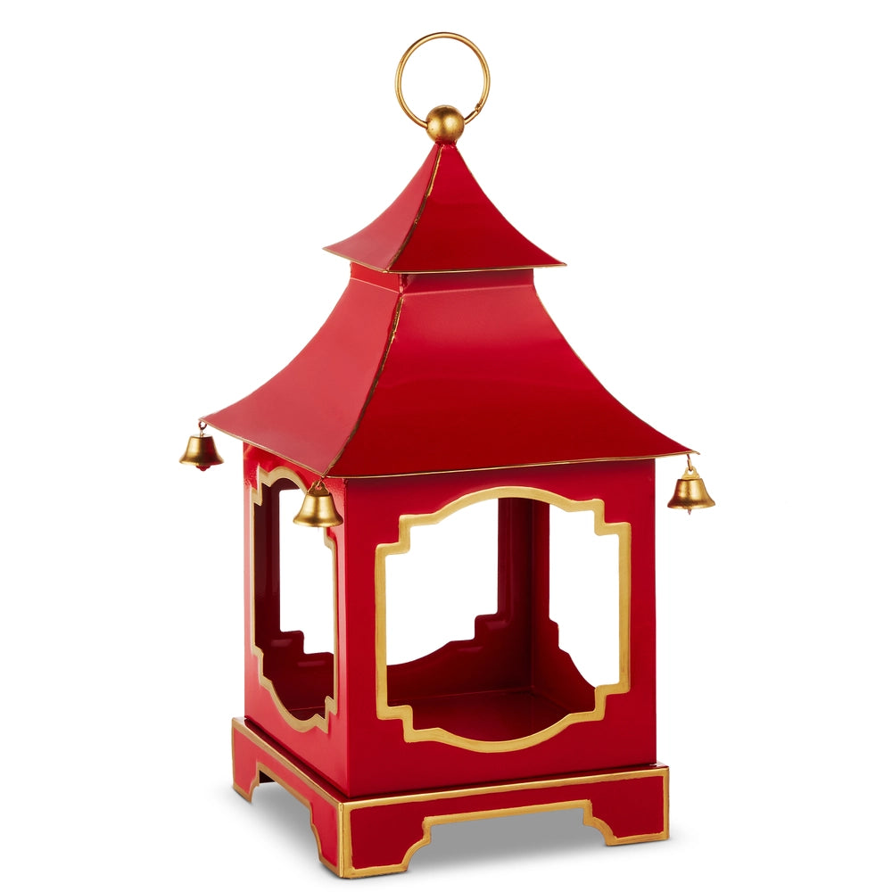RED &amp; GOLD BELL PAGODA