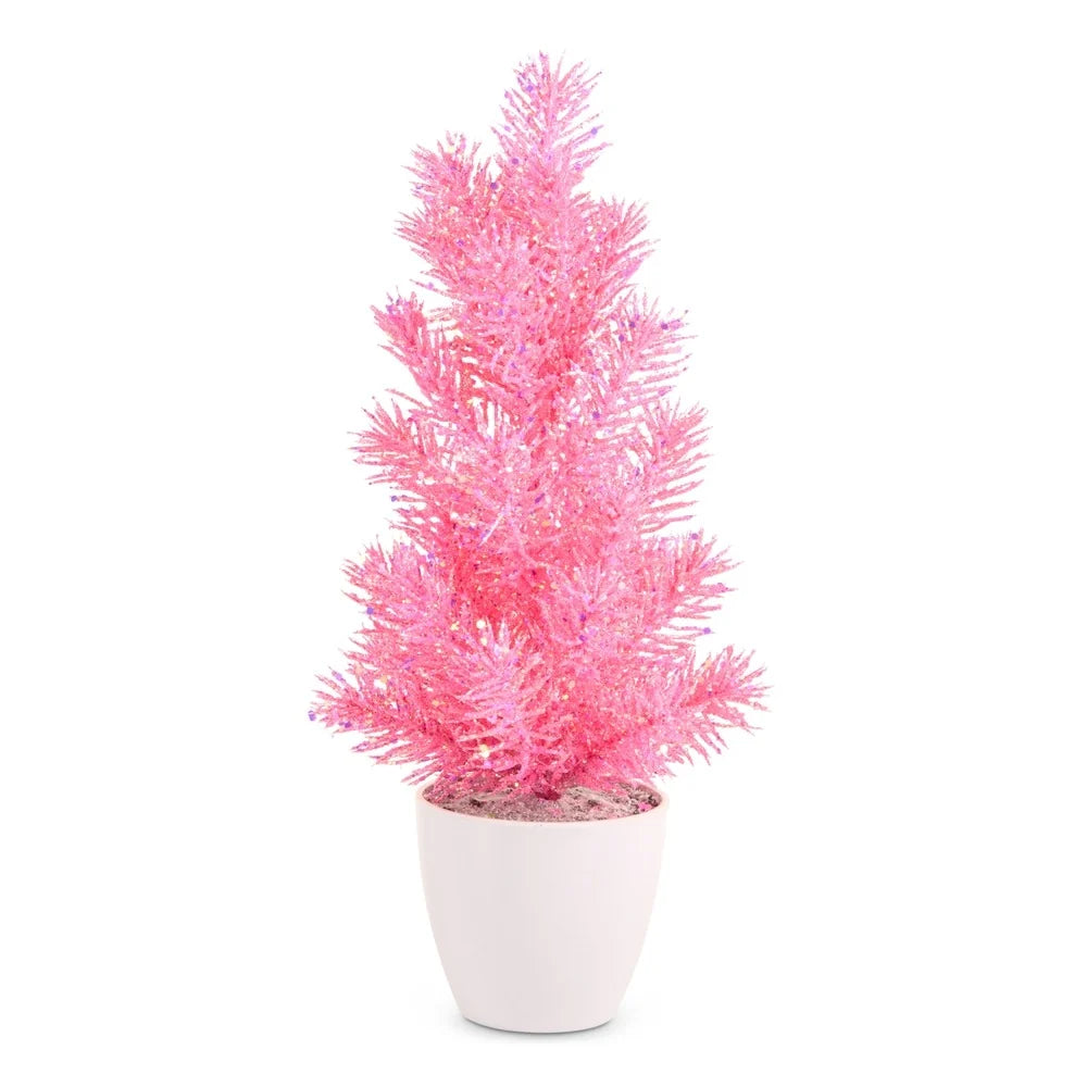 14" PINK PINE TREE