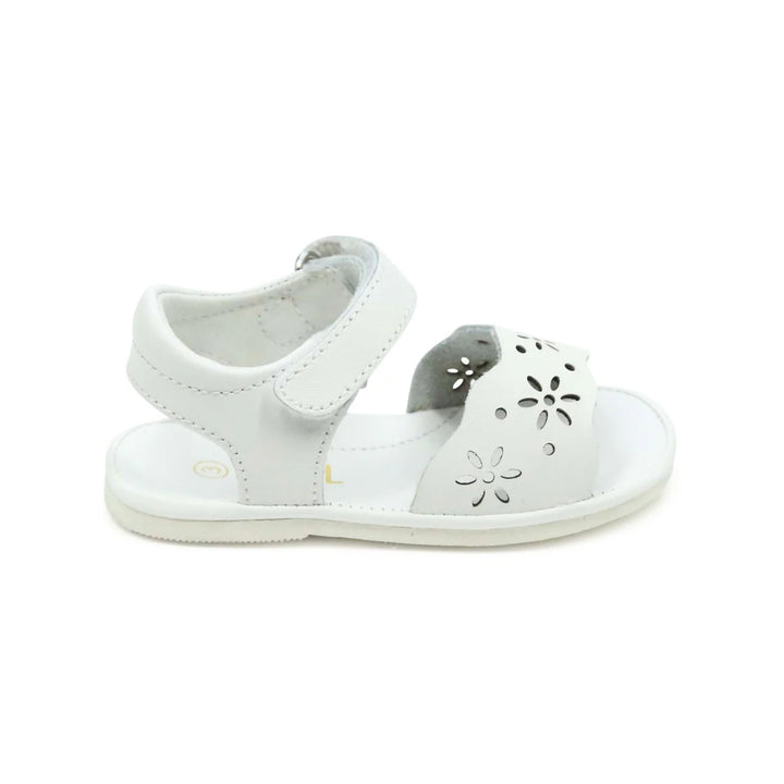 WHITE HANNA FLORAL SANDAL