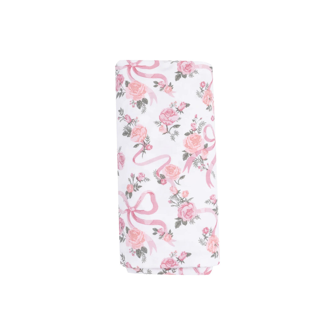 RIBBONS & FLOWERS SWADDLE BLANKET