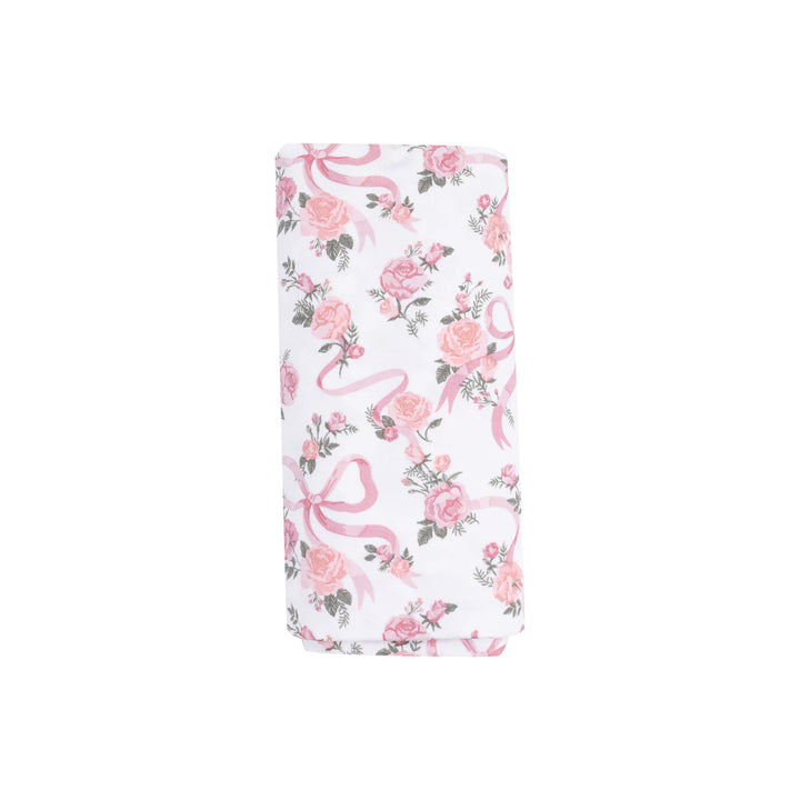 RIBBONS & FLOWERS SWADDLE BLANKET
