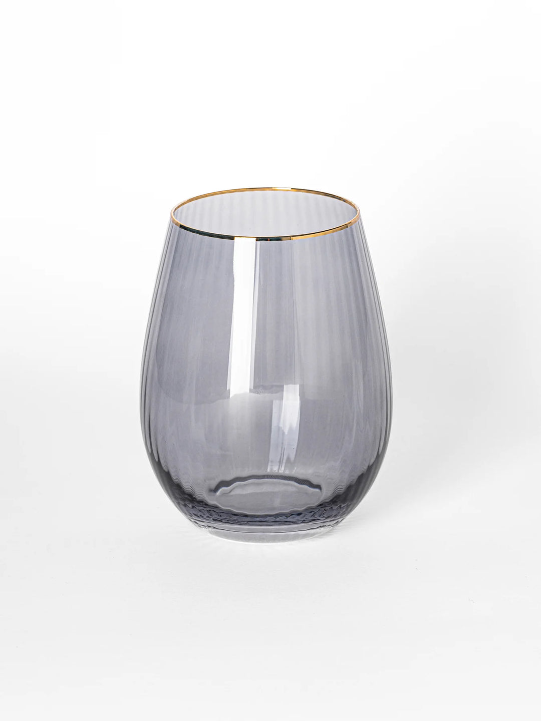 Ribbed Wine Glass