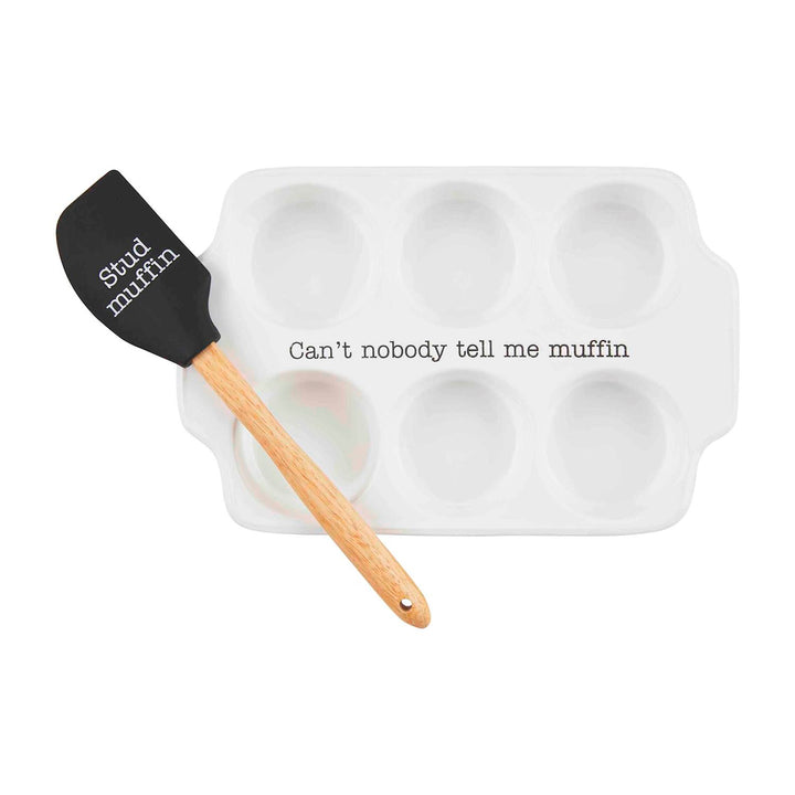 MUFFIN TRAY & SPATULA SET