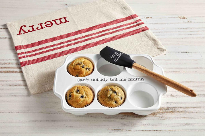 MUFFIN TRAY & SPATULA SET