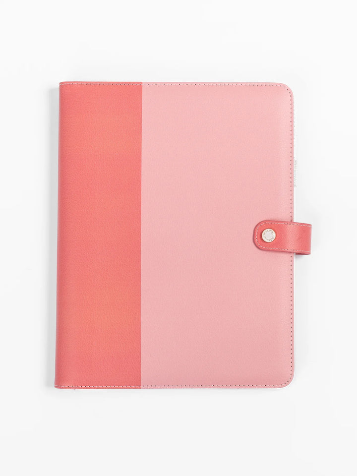 PINK COLORBLOCK LARGE FOLIO