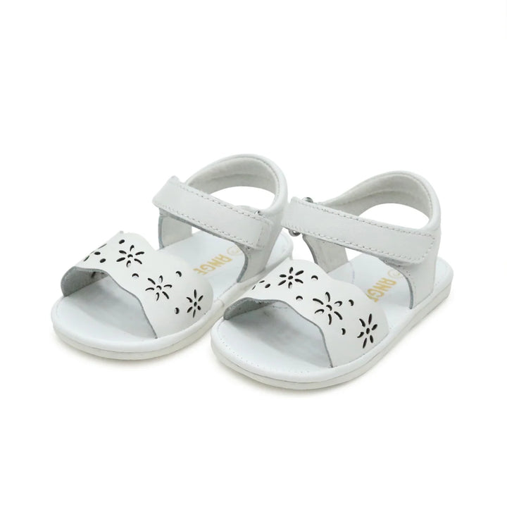 WHITE HANNA FLORAL SANDAL