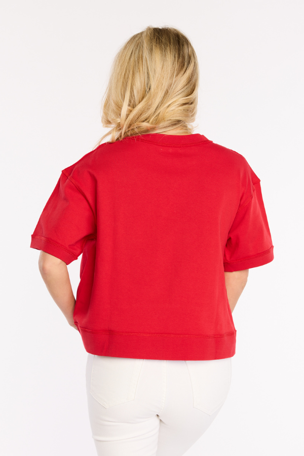 THE GLITTER SCRIPT BOXY TOP | GEORGIA