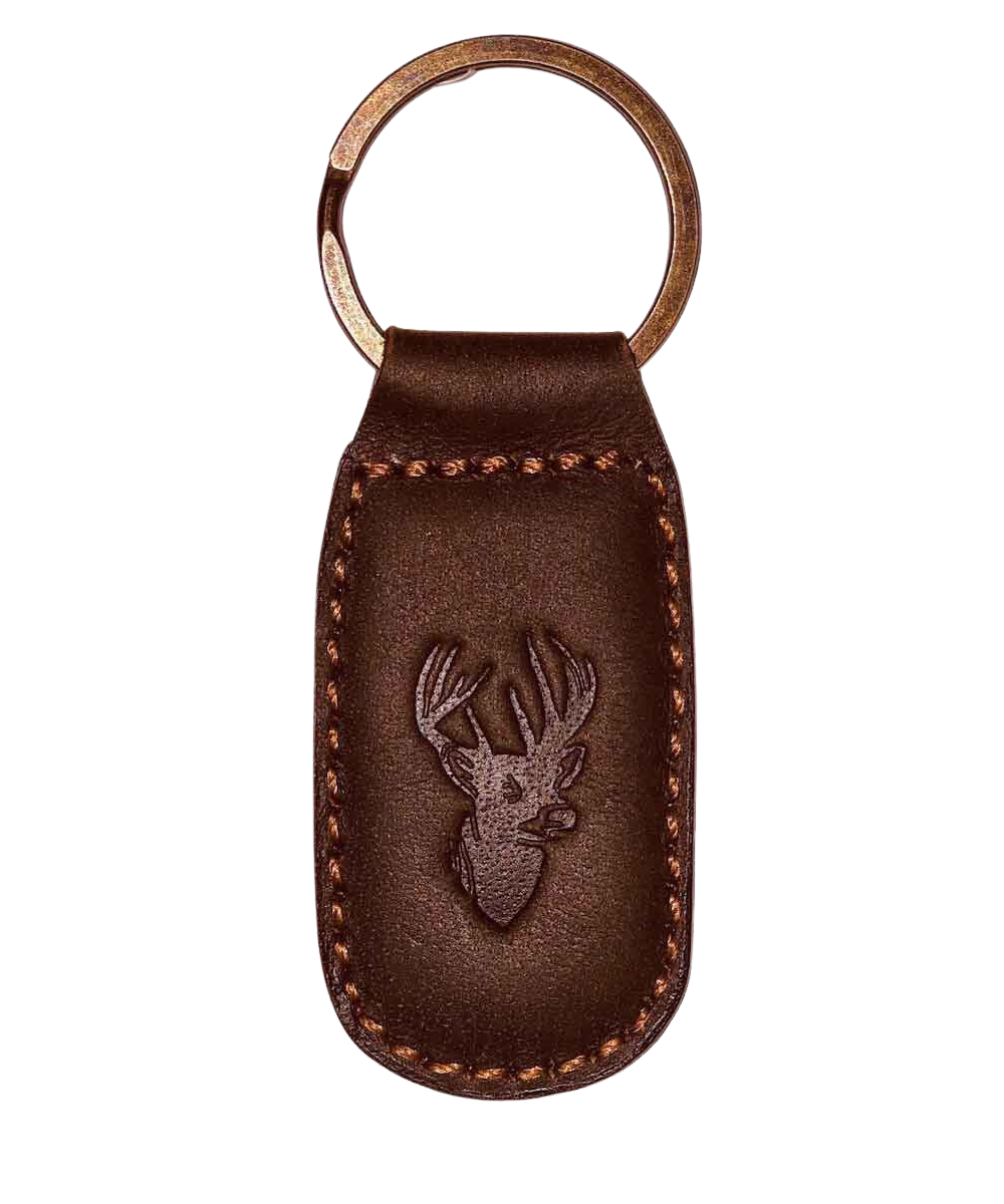 LEATHER EMBOSSED KEYCHAIN