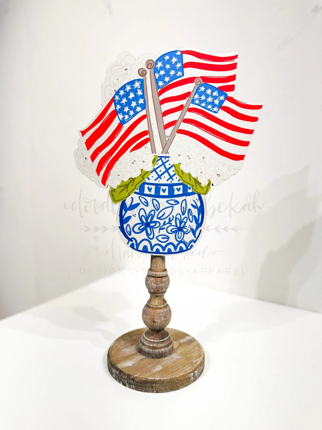 4TH OF JULY HYDRANGEA TOPPER