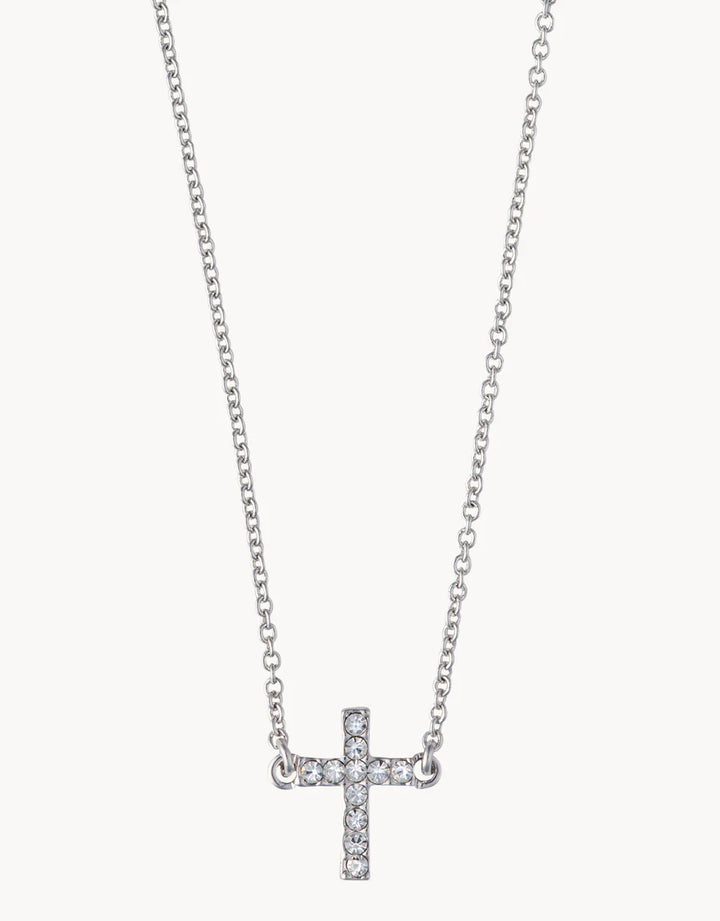 SILVER HAVE FAITH SEA LA VIE NECKLACE