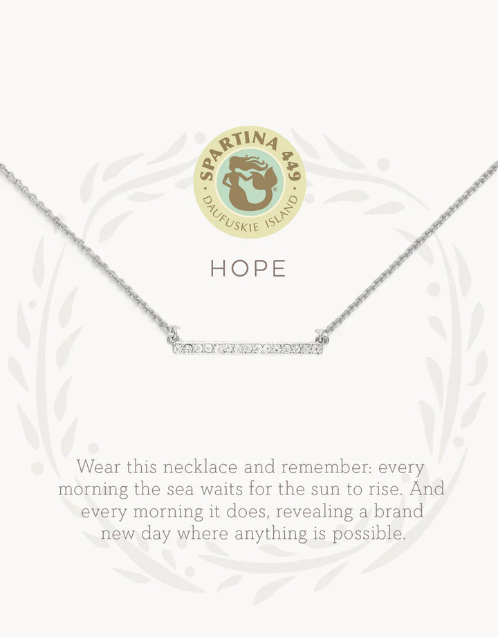 SILVER HOPE/HORIZON SEA LA VIE NECKLACE