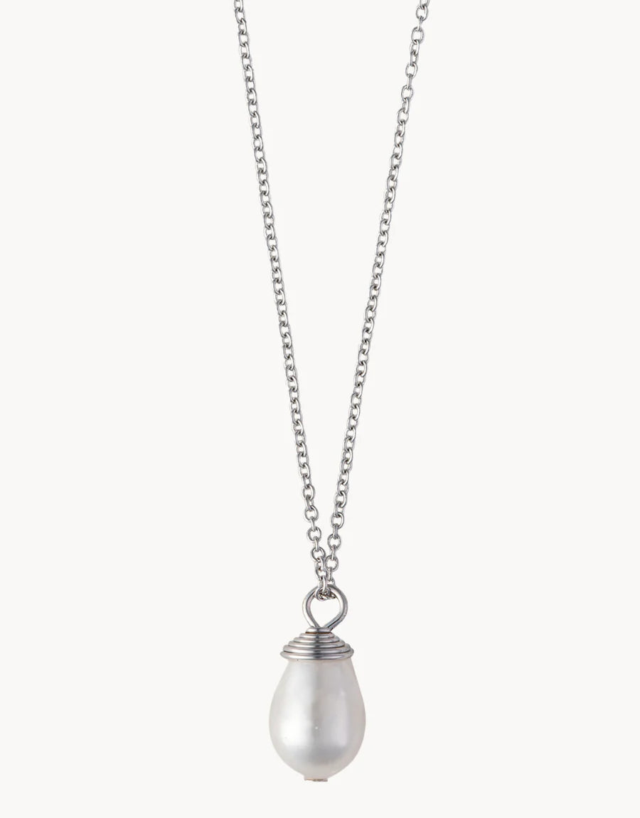 SILVER FIND PEACE SEA LA VIE NECKLACE