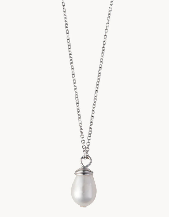 SILVER FIND PEACE SEA LA VIE NECKLACE