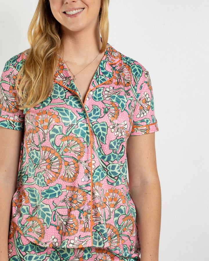 JOANNA SHORT SLEEVE & PANTS PAJAMA SET