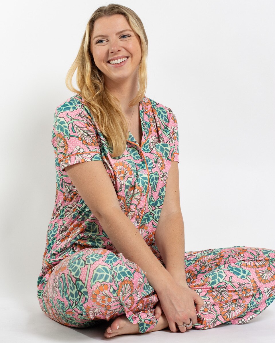 JOANNA SHORT SLEEVE & PANTS PAJAMA SET