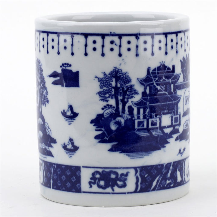 BLUE WILLOW PENHOLDER