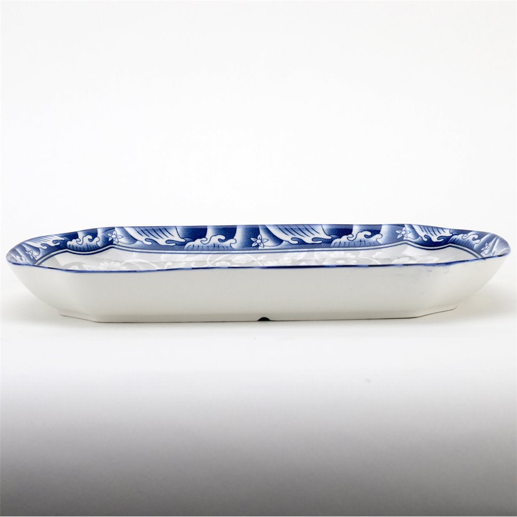 BLUE & WHITE RECTANGULAR PLATTER