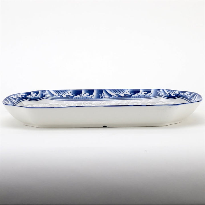 BLUE & WHITE RECTANGULAR PLATTER