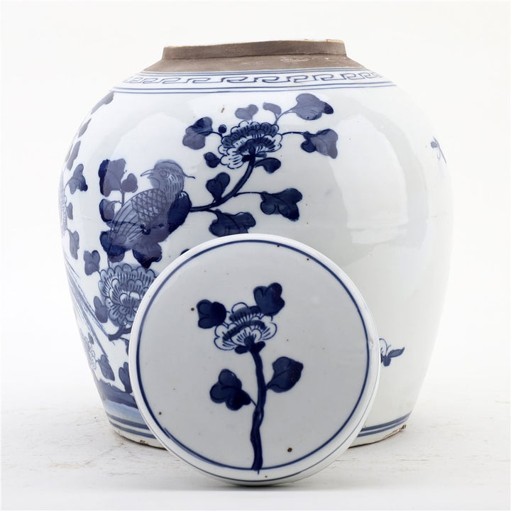 FLORAL & PHEASANT LARGE BULB JAR