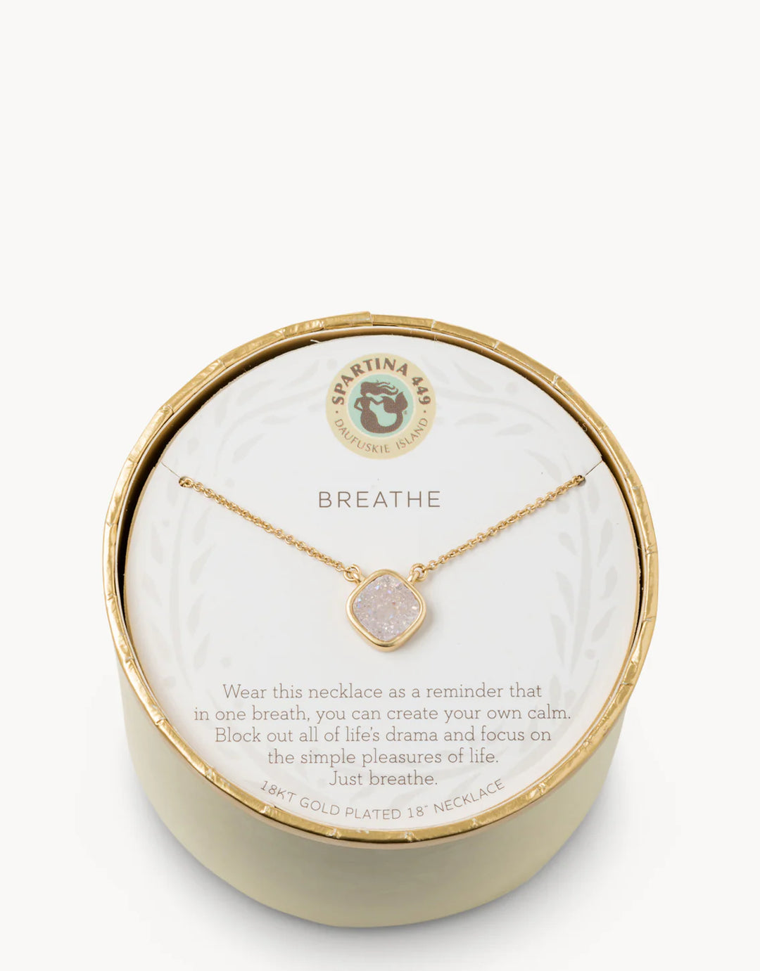 BREATHE/CREAM DRUZY SEA LA VIE NECKLACE