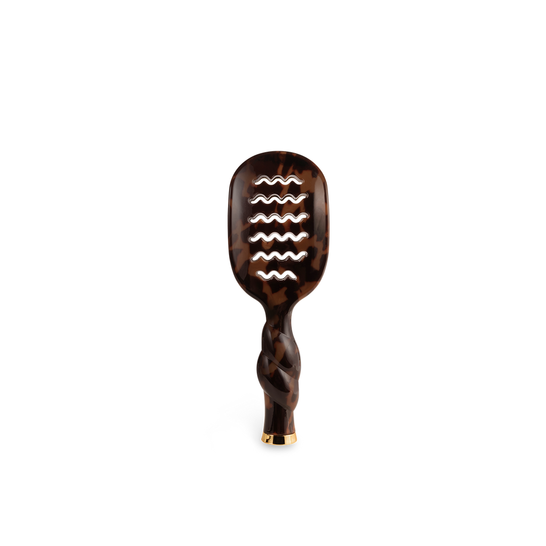 TORTOISE MINI VENTED HAIR BRUSH