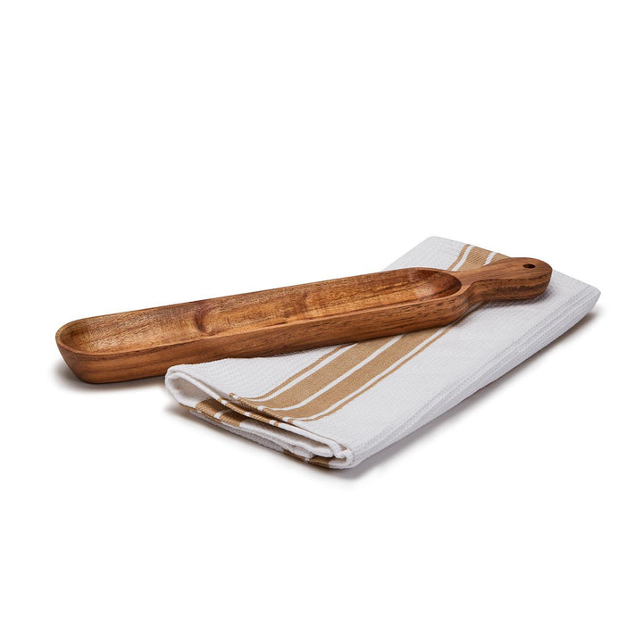 CRACKER PADDLE BOARD & DISH TOWEL SET