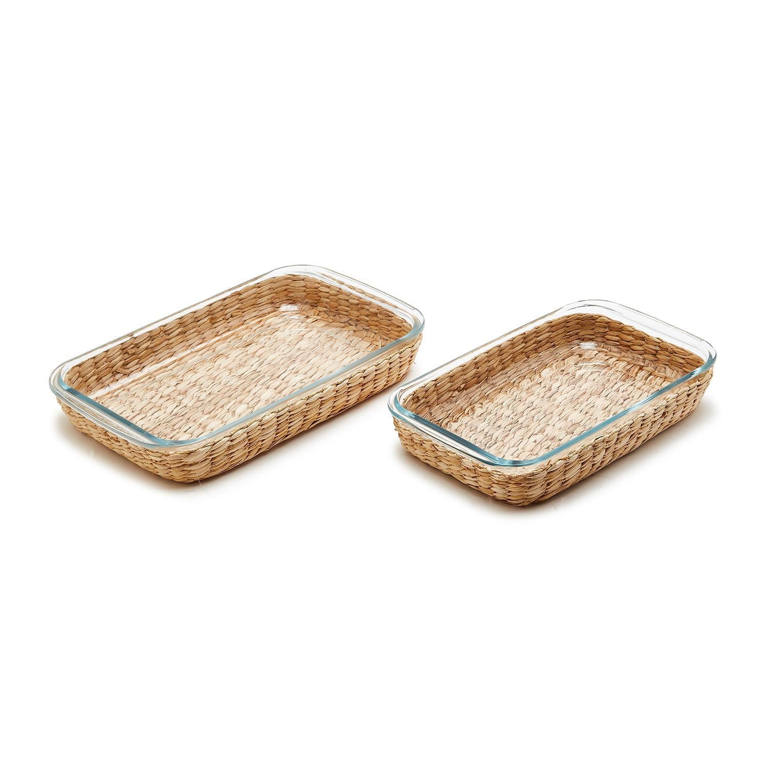 ISLAND CHIC BOROSILICATE GLASS BAKING DISH WITH REMOVABLE LATTICE Walker Boutique