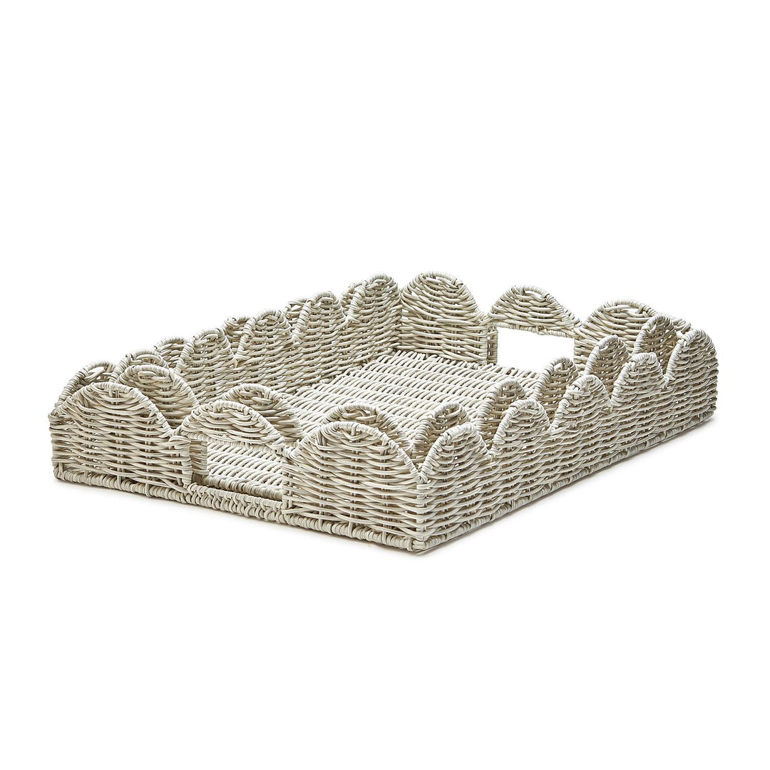 ALL WEATHER WICKER RECTANGLE SERVING TRAY