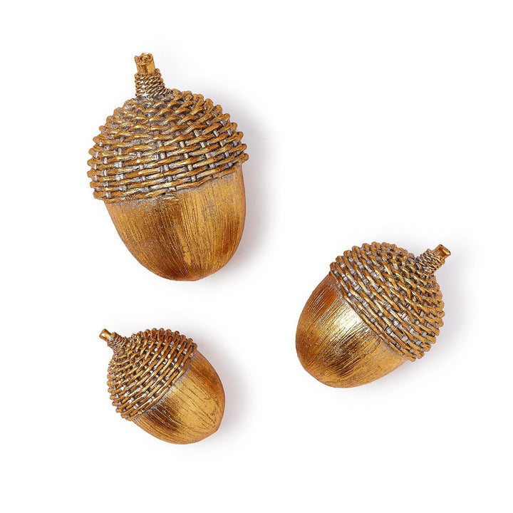 GOLD ACORN DECOR