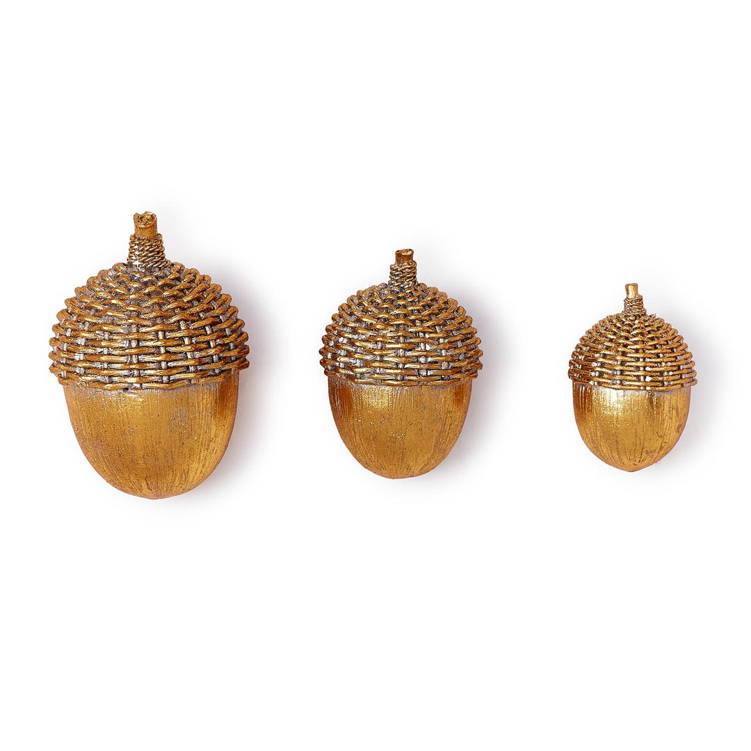 GOLD ACORN DECOR