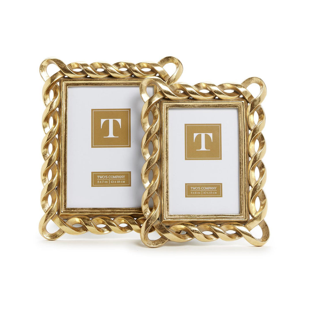 GOLD RIBBON PHOTO FRAME