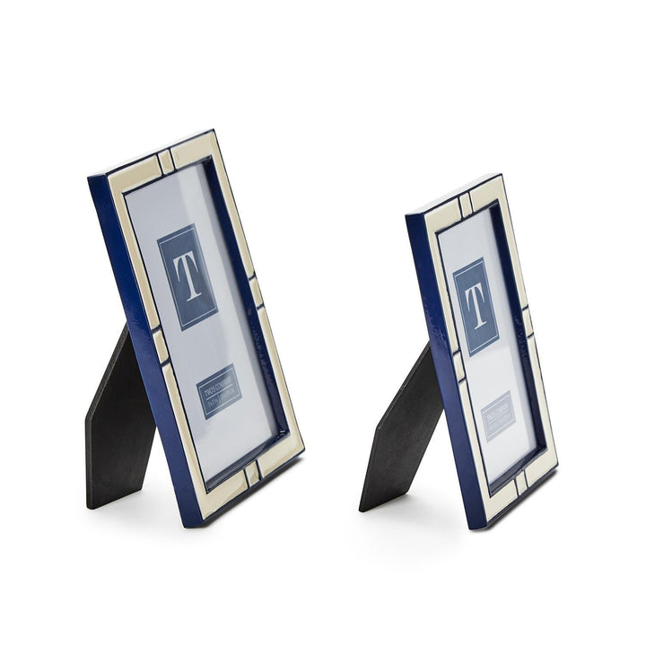 NAVY & CREAM PICTURE FRAME