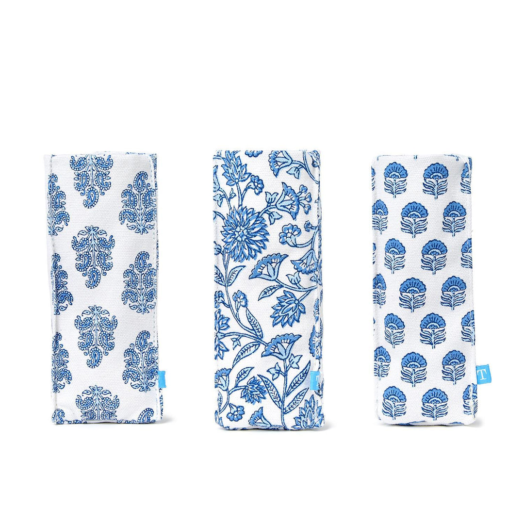 LOOKING GOOD BLUE BLOCK PRINT WEIGHTED HOLDER