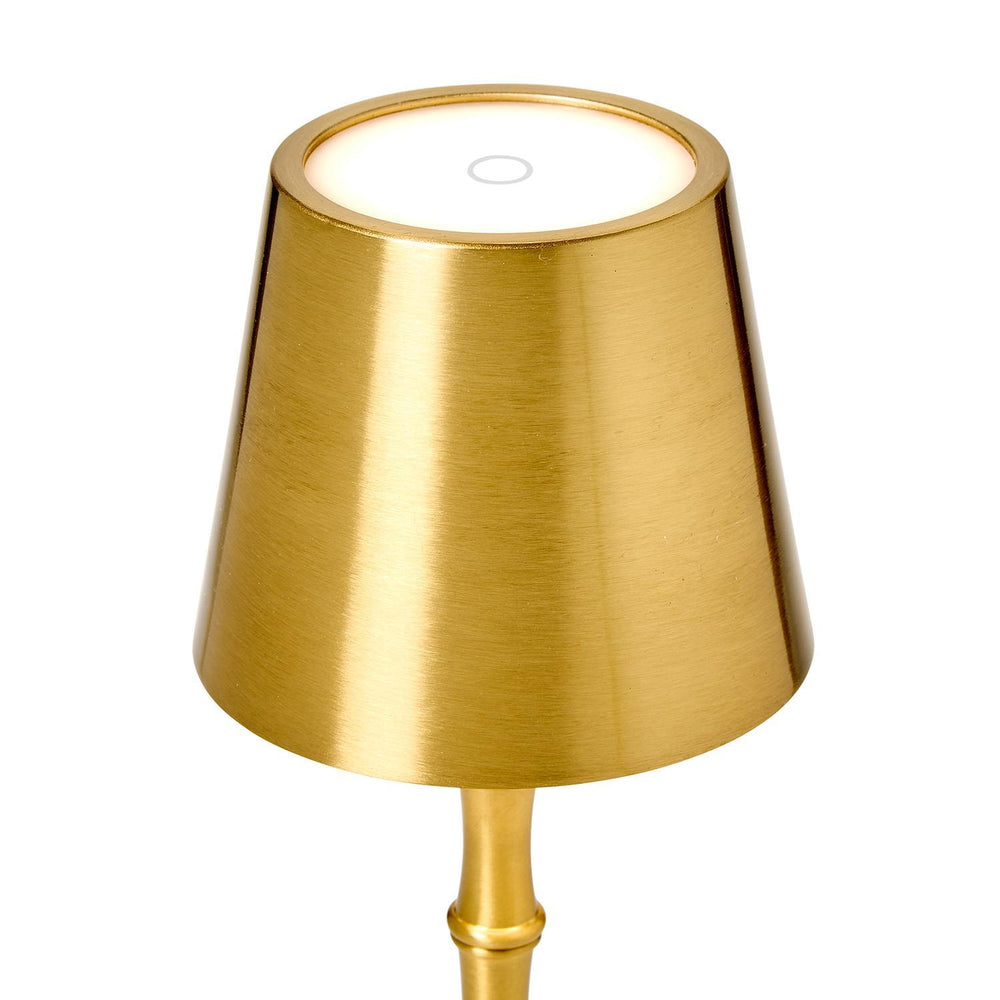 Gold lampshade on a white background