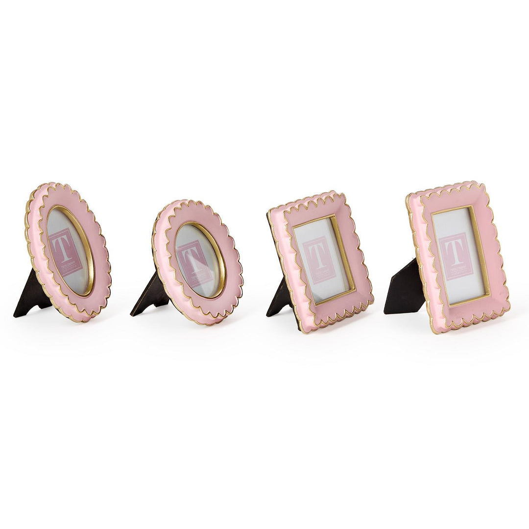 PINK WITH GOLD TRIM MINI PICTURE FRAME