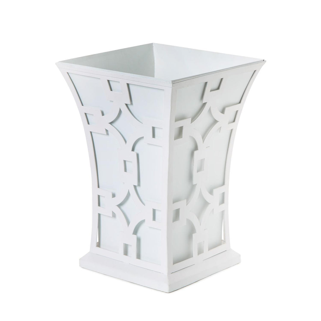 LASER FRETWORK FLARED METAL PLANTER