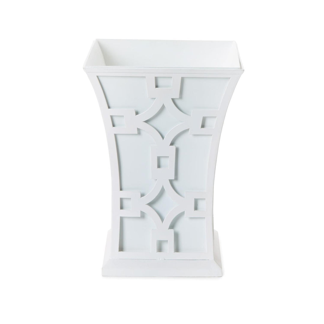 LASER FRETWORK FLARED METAL PLANTER