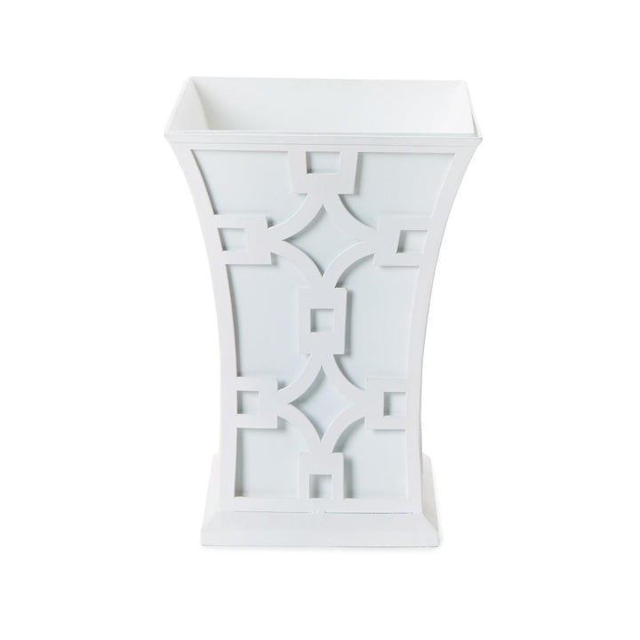LASER FRETWORK FLARED METAL PLANTER