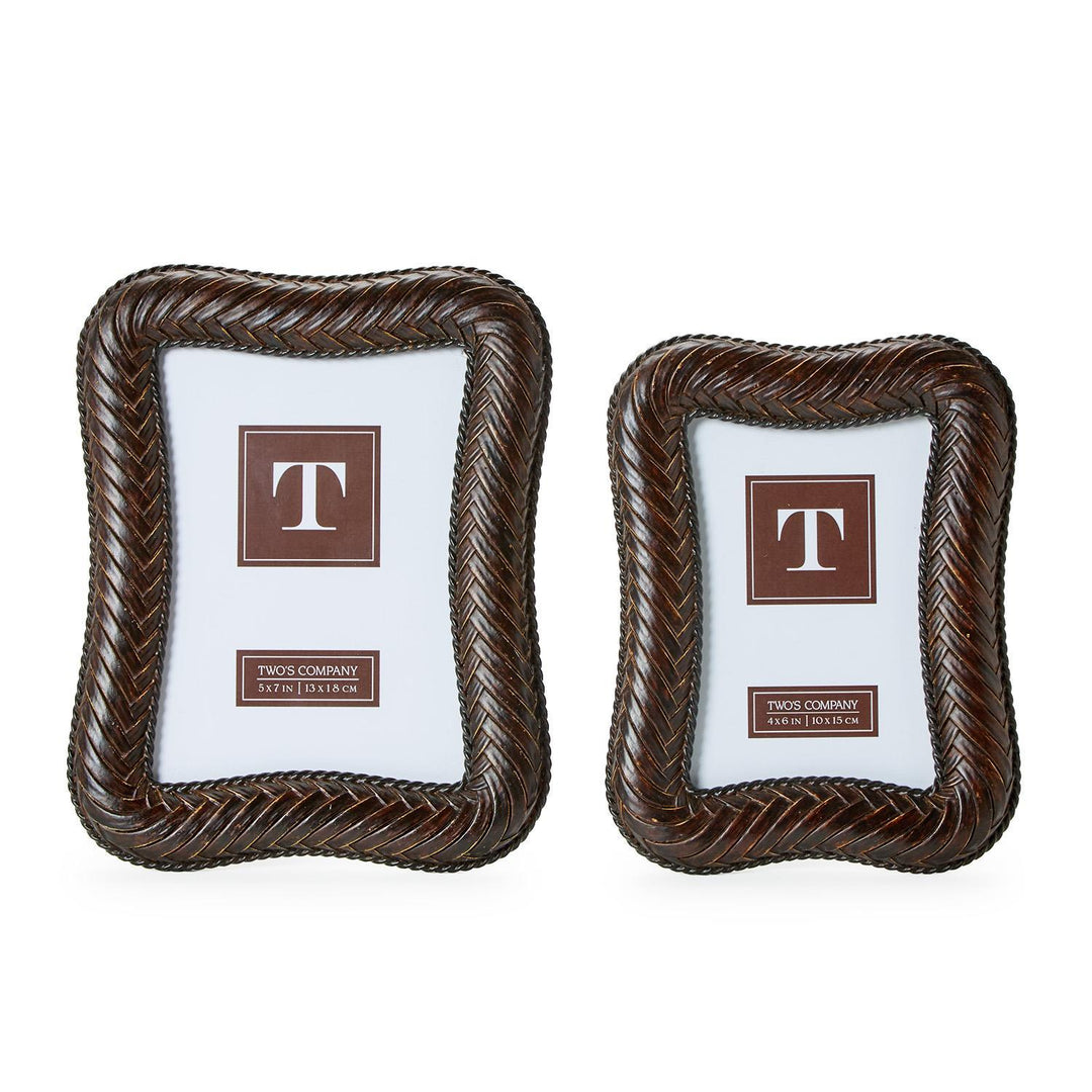 HERRINGBONE WEAVE PHOTO FRAME