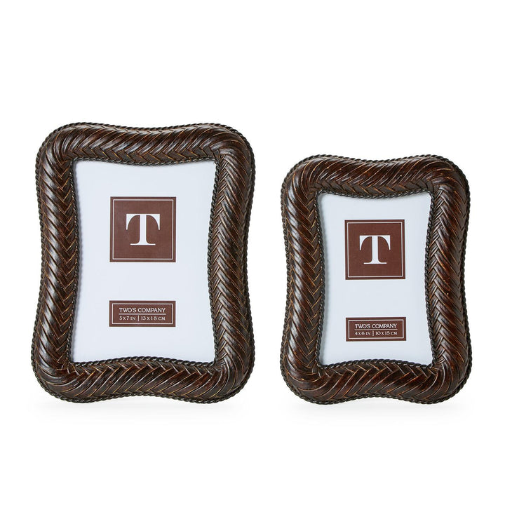 HERRINGBONE WEAVE PHOTO FRAME