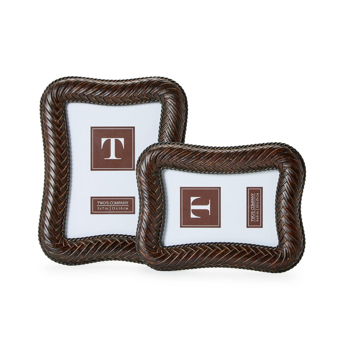 HERRINGBONE WEAVE PHOTO FRAME