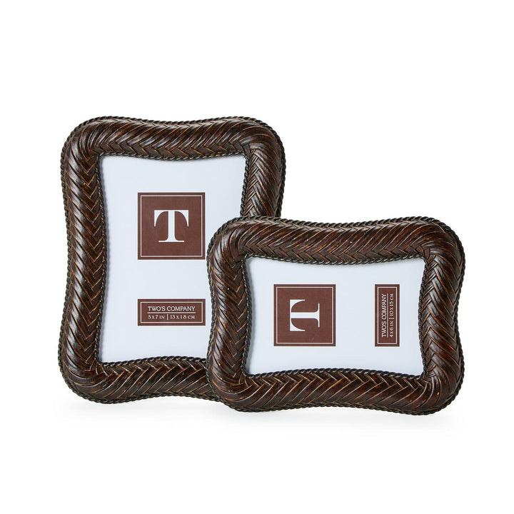 HERRINGBONE WEAVE PHOTO FRAME