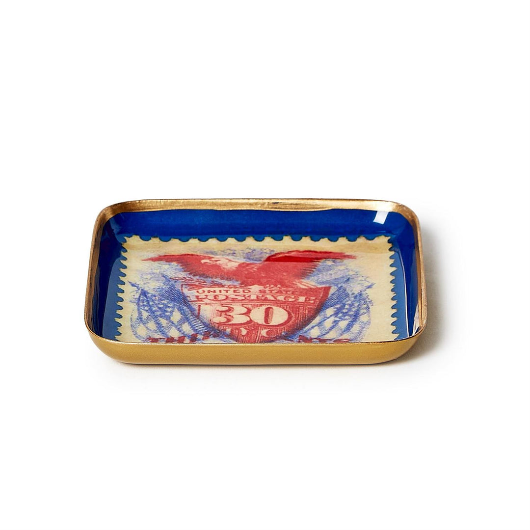 VINTAGE AMERICA METAL TRINKET DISH