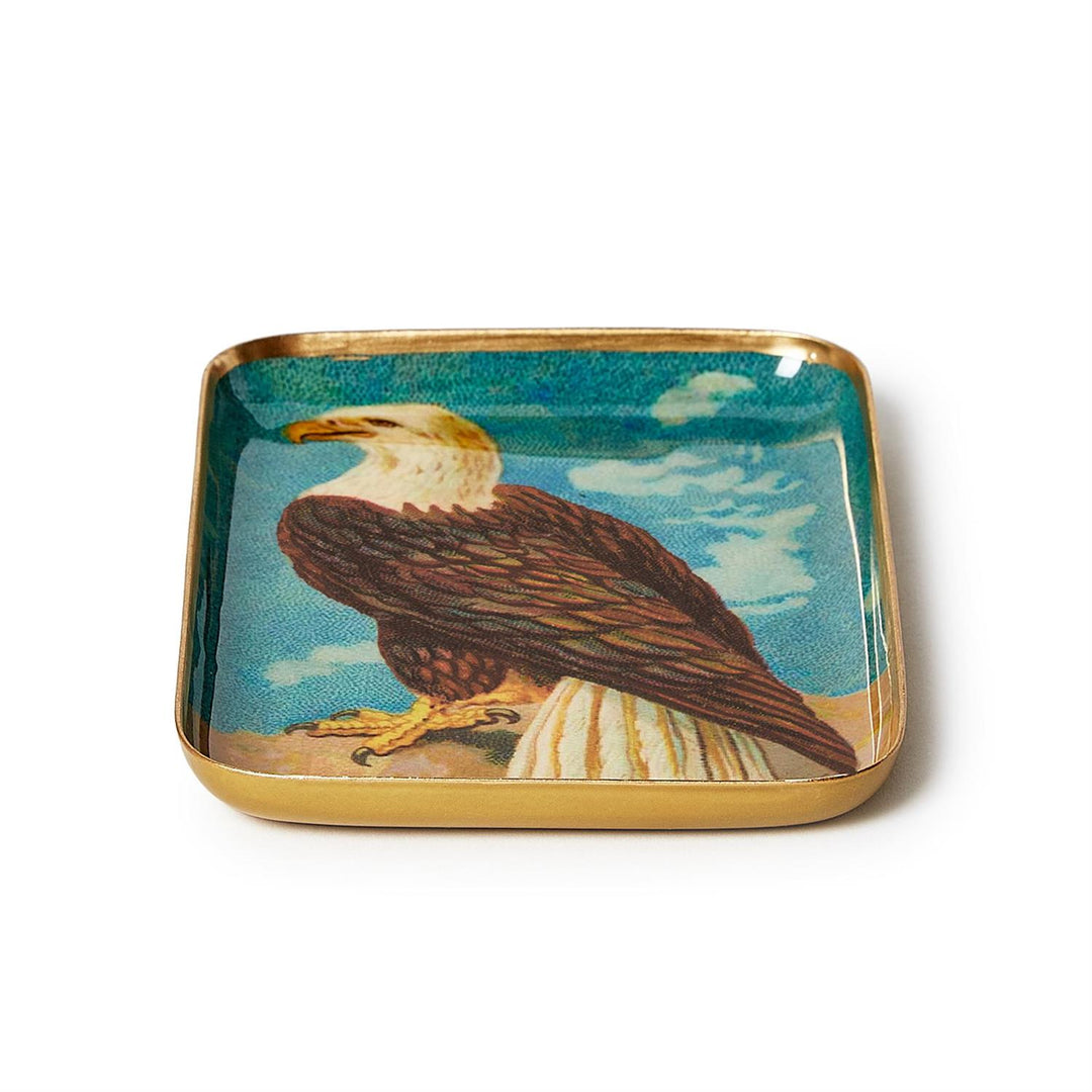 VINTAGE AMERICA METAL TRINKET DISH