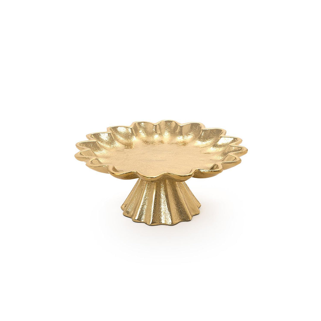 SCALLOPED EDGE GOLD CAKE STANDS